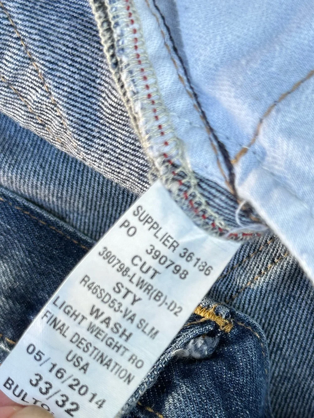 Polo Ralph Lauren Varick Slim Straight Jeans Men’s 33x32 Medium Wash Denim - Picture 11 of 13